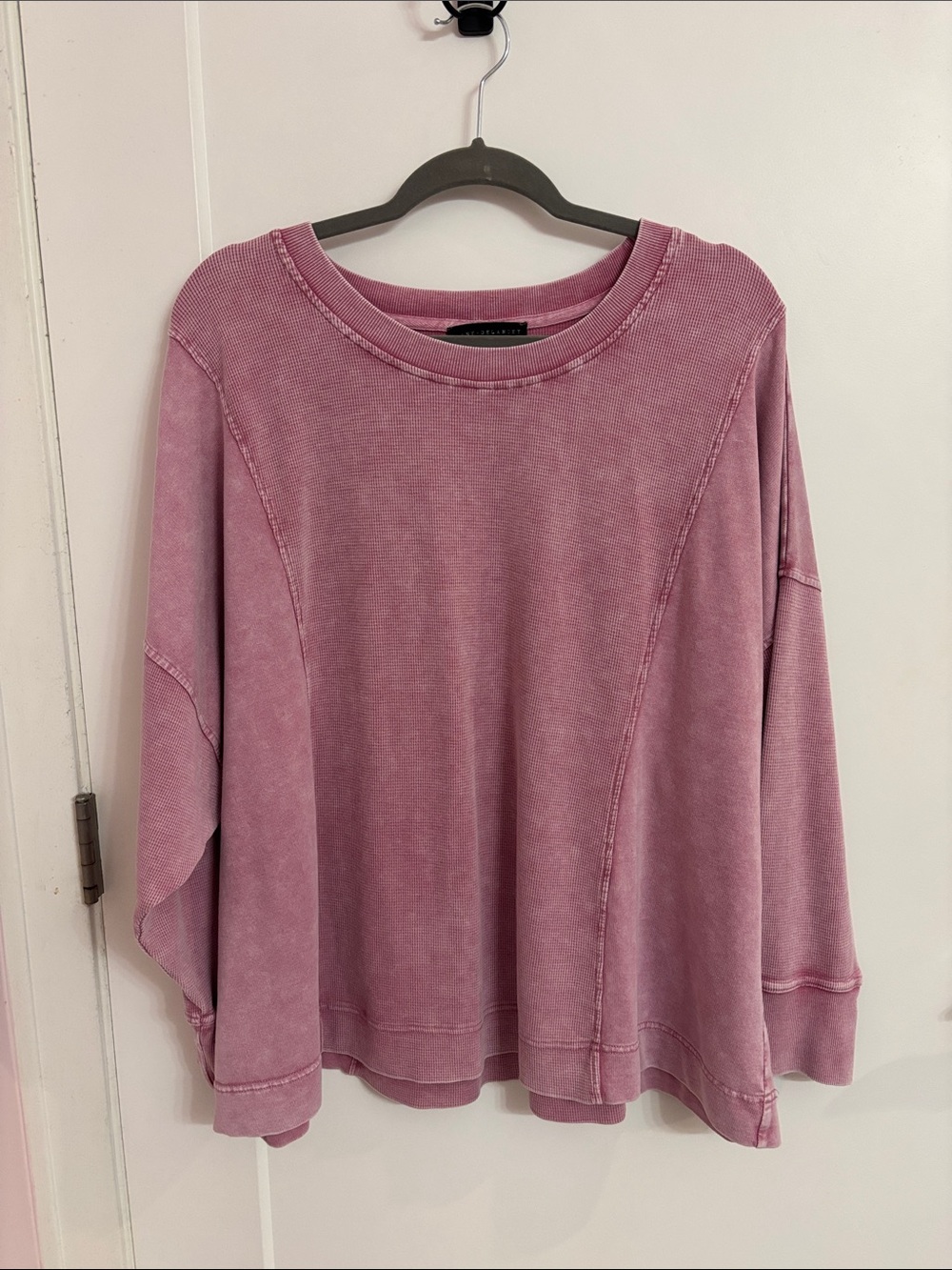 Waffle-knit Sweatshirt